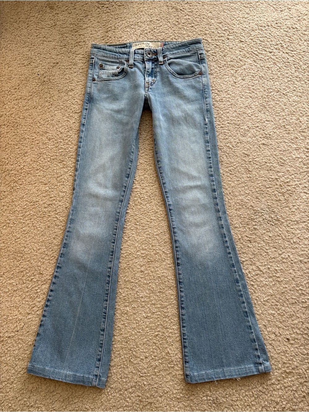 Levi’s Ladies Y2K “Superlow” Rise Bootcut Jeans. (Juniors) Size OL JR.